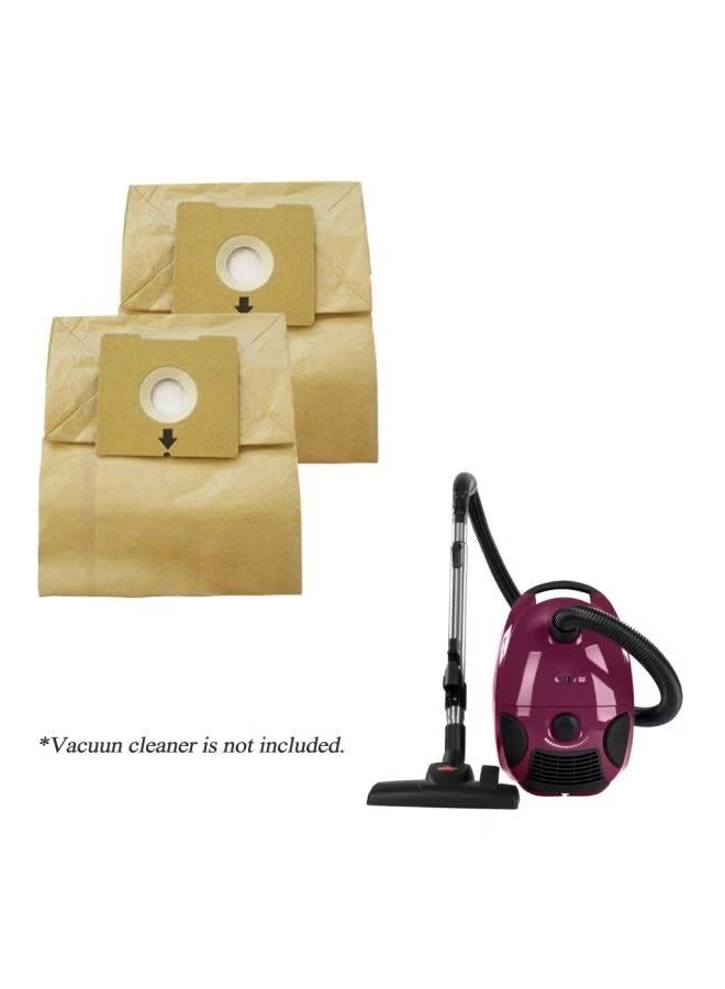 كيس غبار عالمي 6 قطع باللون البيج لمكنسة كهربائية Philips Electrolux كيس تجميع الغبار - Image 1